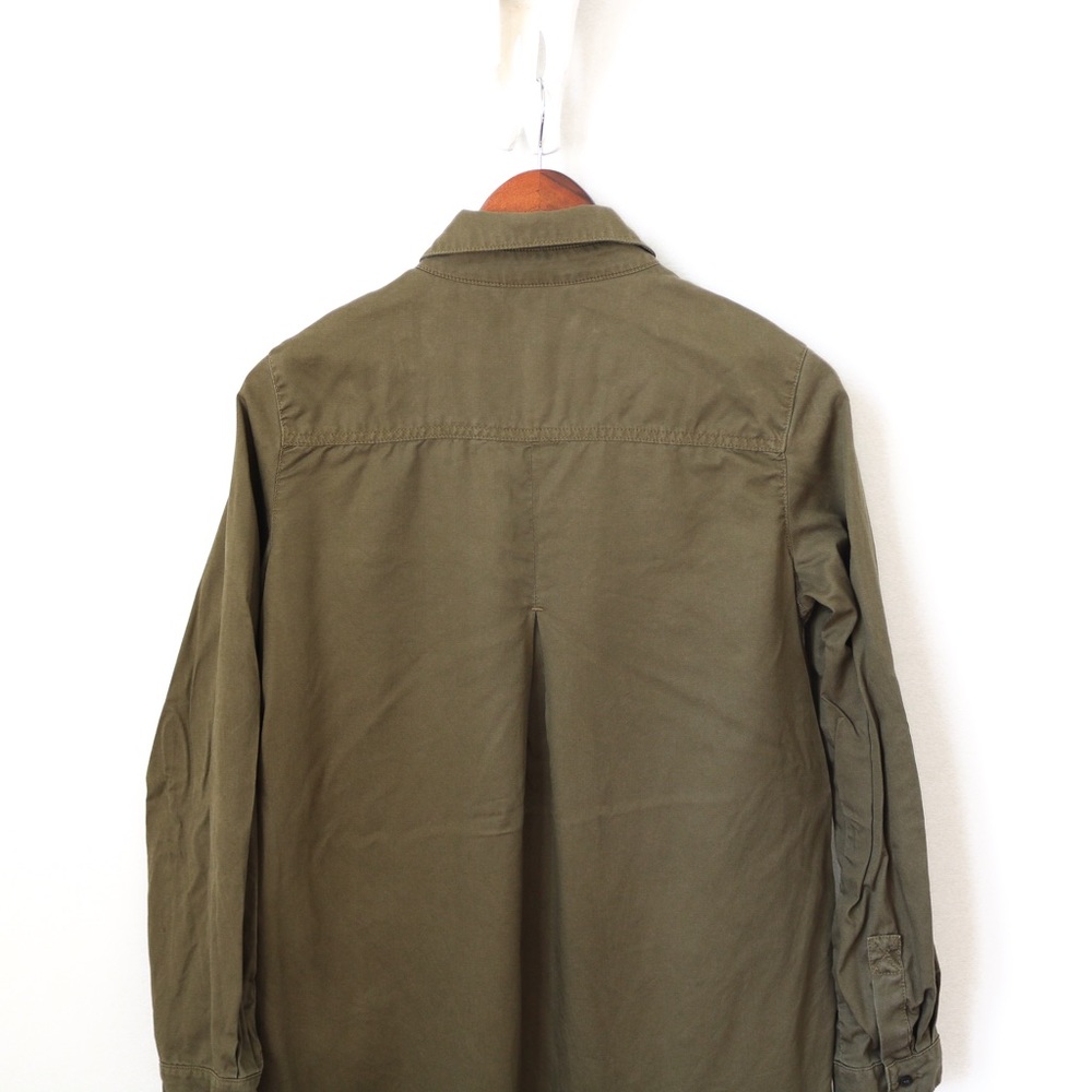 Zara Basic Olive Green Utility Dress - Picture 3 of 7